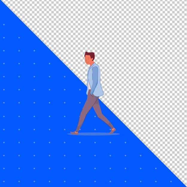 Illustration dessinée à la main vecteur plat de l'humain pour les avatars de profil et les projets PNG Transparent BG