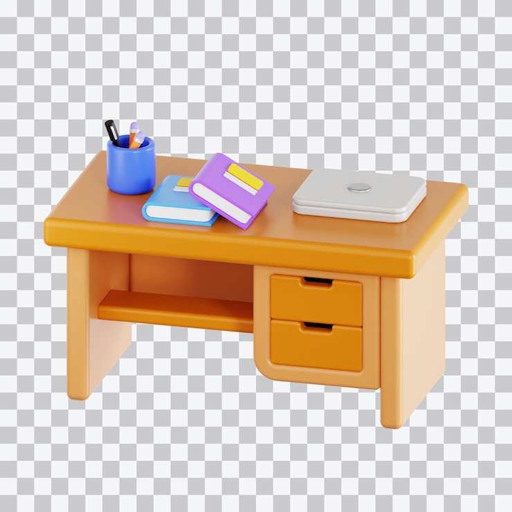 PSD illustration du bureau d'étude en 3d