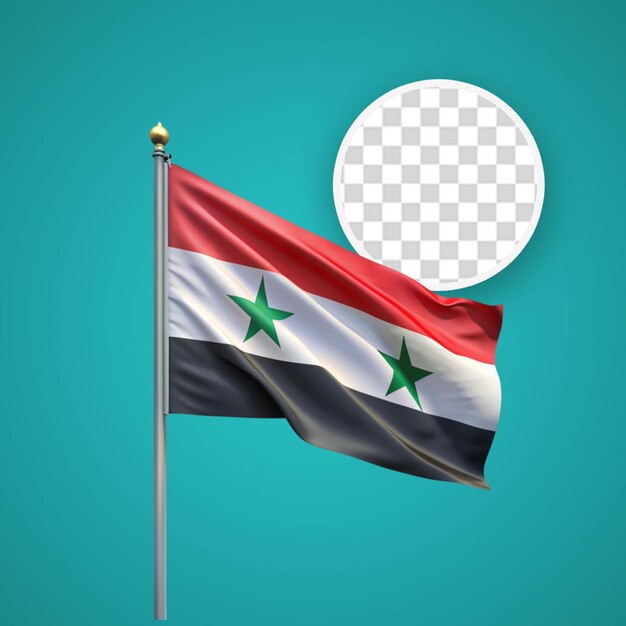 PSD illustration du drapeau syrien