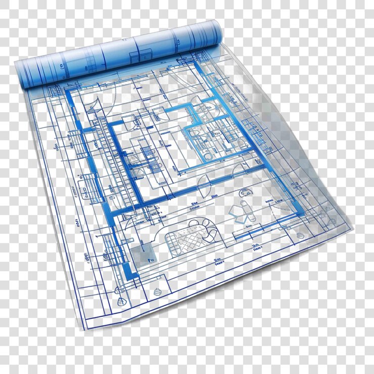 PSD illustration du plan de construction
