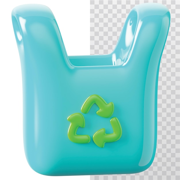 PSD illustration du sac à icônes 3d