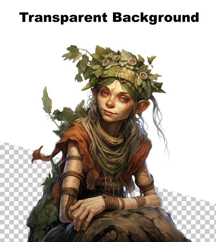 PSD une illustration d'un elfe