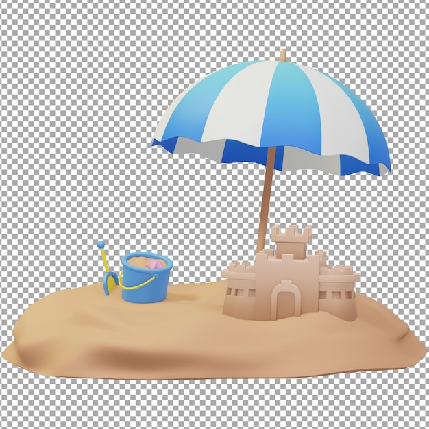 illustration d'été 3d