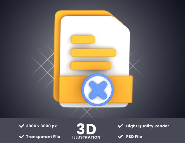 Illustration File3d échouée adaptée à votre conception
