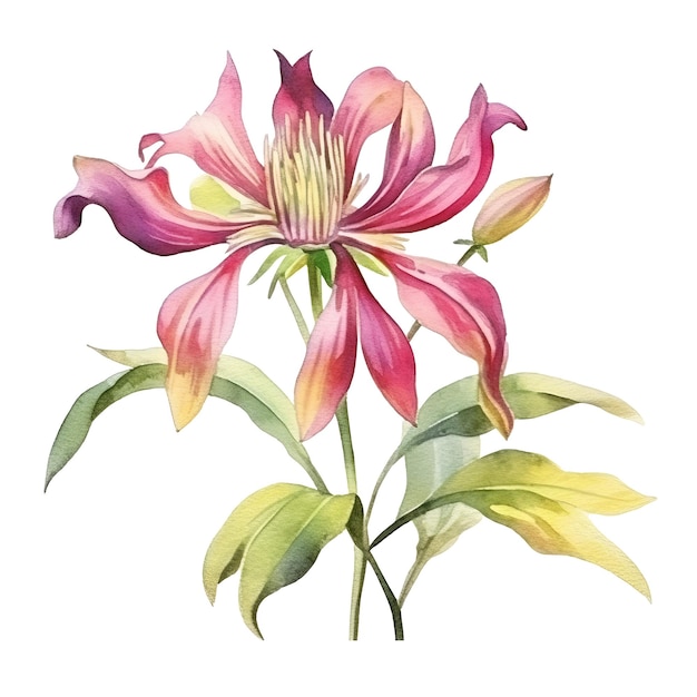 Illustration florale aquarelle