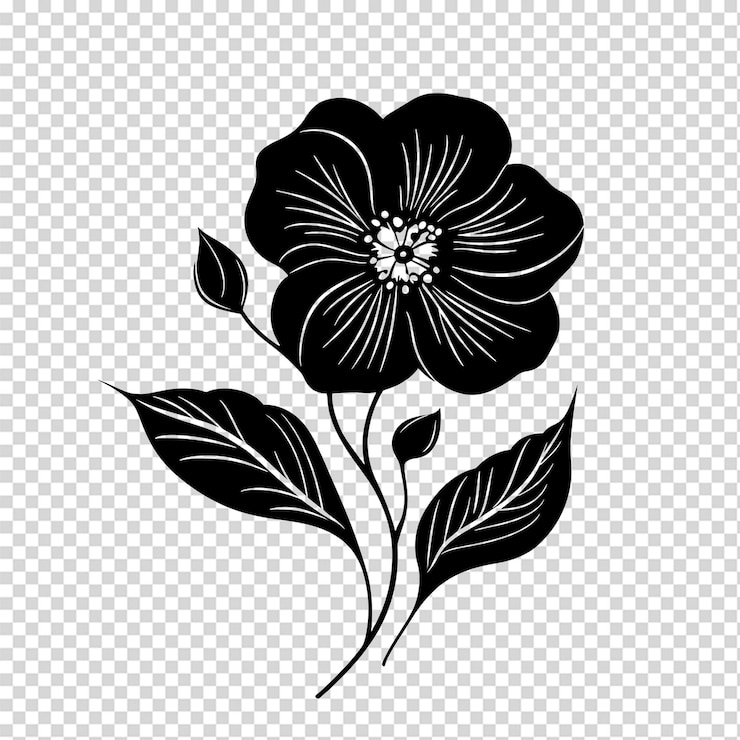 PSD une illustration florale élégante