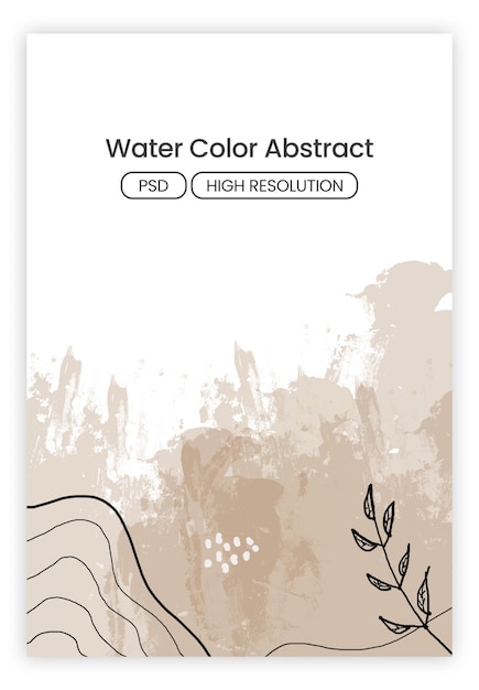 PSD illustration de fond abstrait couleur de l'eau