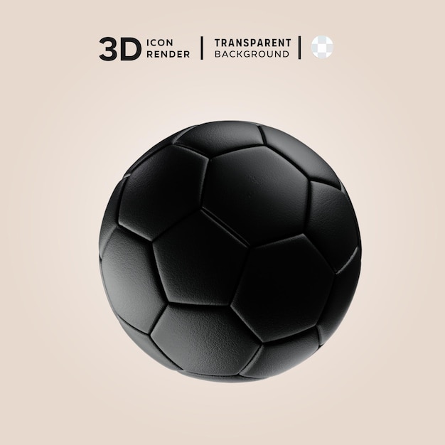 PSD illustration de football premium en 3d