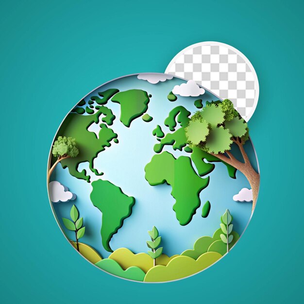 PSD illustration de globe terrestre à faible polymétrie 3d