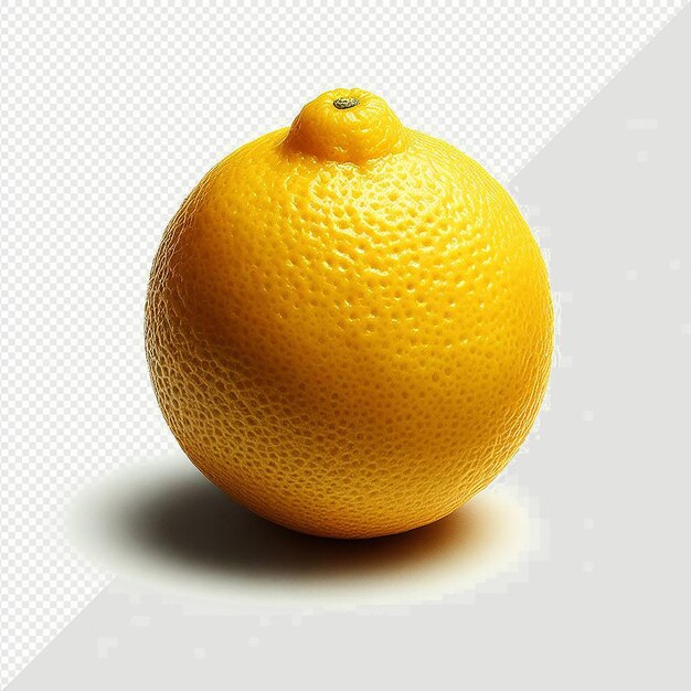 PSD illustration hyper réaliste d'art vectoriel fruité citron citron citrus isolé fond transparent