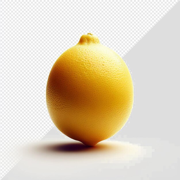 Illustration Hyper Réaliste D'art Vectoriel Fruité Citron Citron Citrus Isolé Fond Transparent