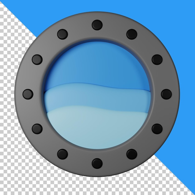 Illustration de l'icône 3D du hublot