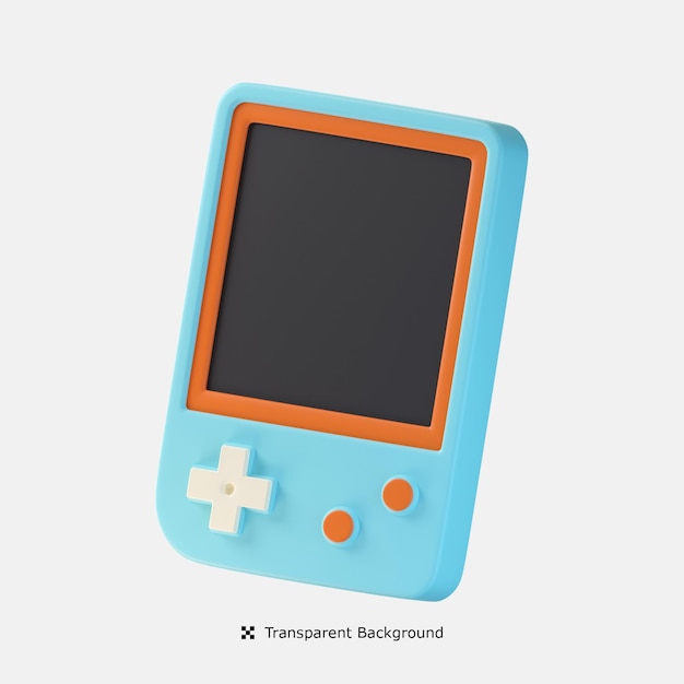 PSD illustration d'icône 3d gameboy