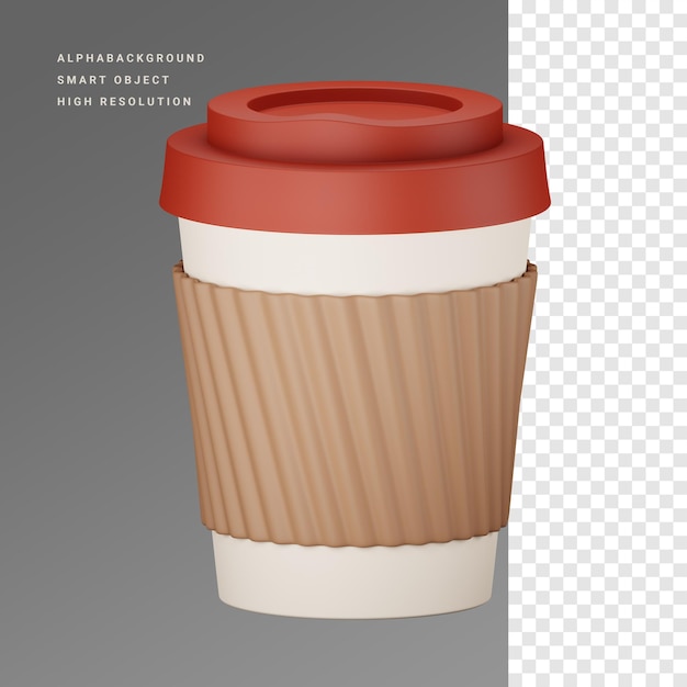 Illustration D'icône 3d Tasse à Café