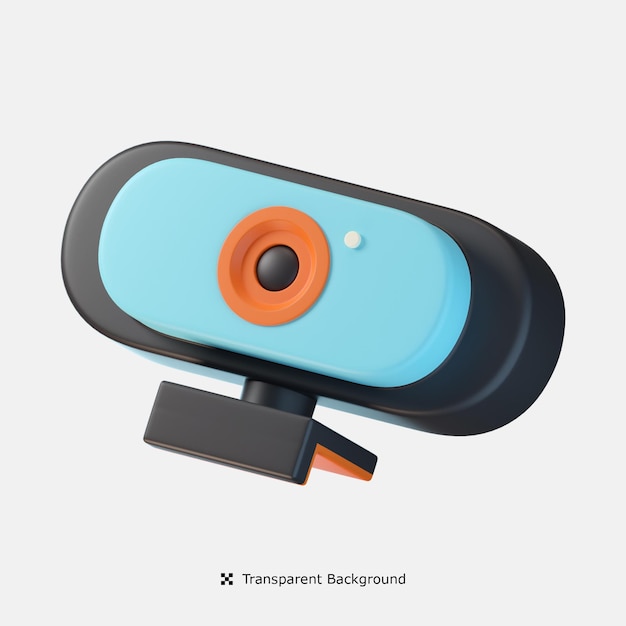 Illustration d'icône 3d webcam
