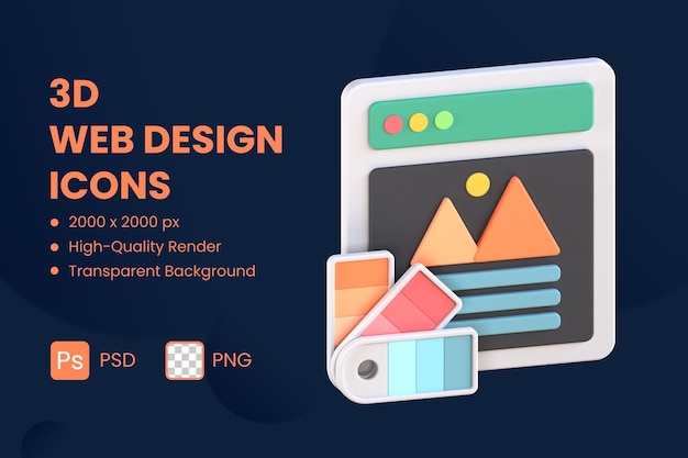 Illustration d'icône 3D