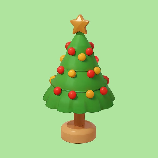 Illustration D'une Icône D'arbre De Noël