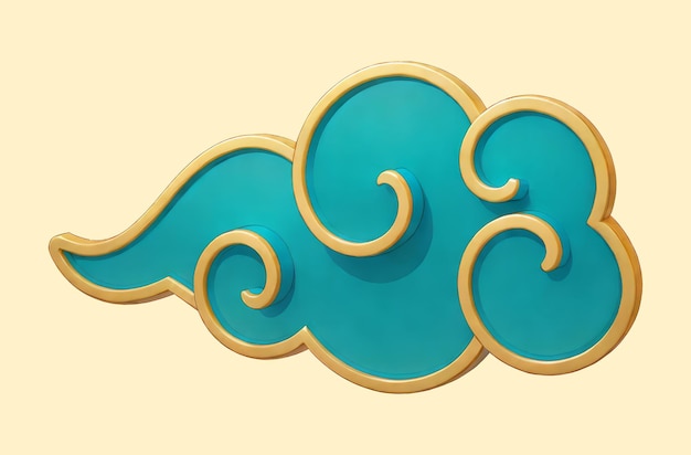 Illustration de l'icône du nuage chinois