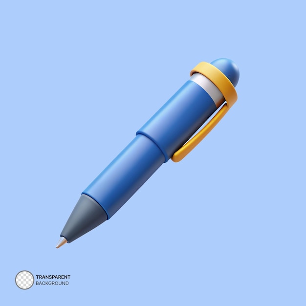 PSD illustration de l'icône du stylo psd en 3d