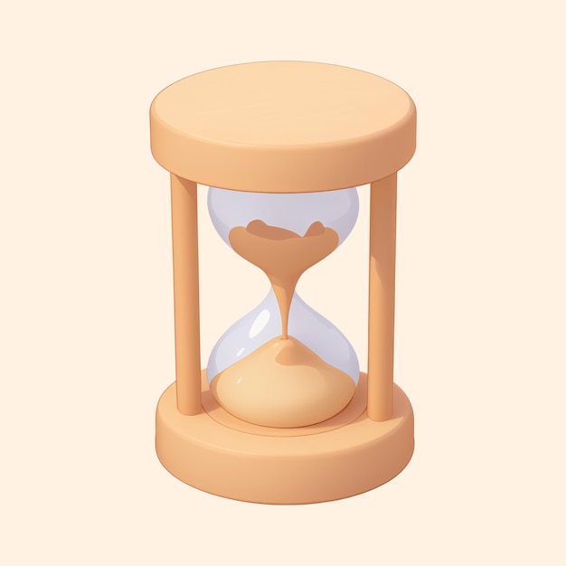 PSD illustration de l'icône de l'horloge de sable