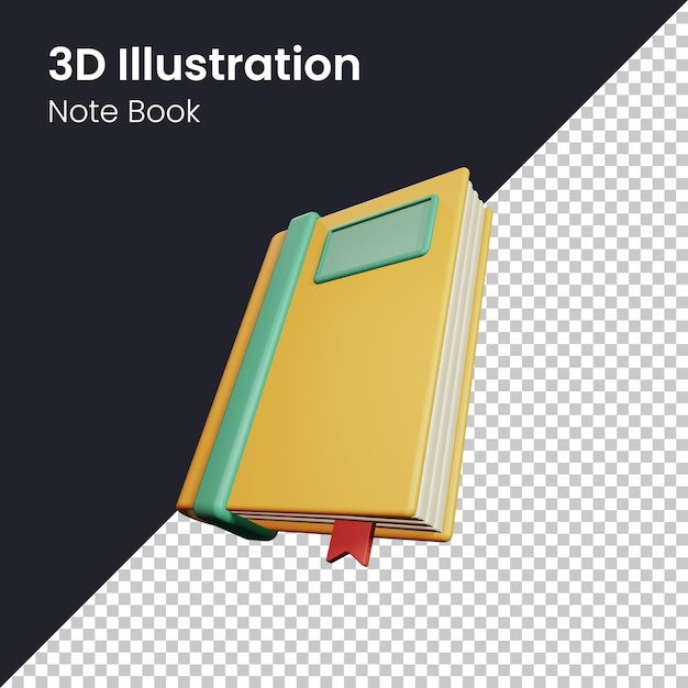 Illustration D'icône De Livre De Rendu 3d Psd