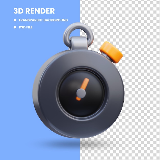 Illustration D'icône De Minuterie De Jeu De Rendu 3d