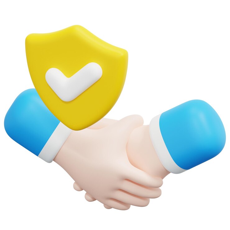PSD illustration de l'icône de rendu 3d de confiance