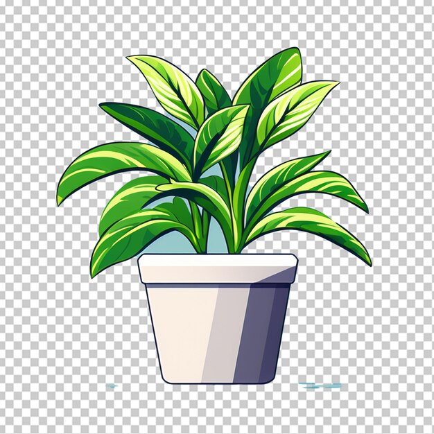 PSD illustration d'icône vectorielle 3d réaliste de plantes en pot pour l'intérieur