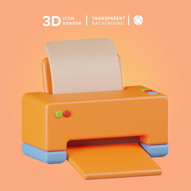 PSD illustration de l'imprimante 3d psd