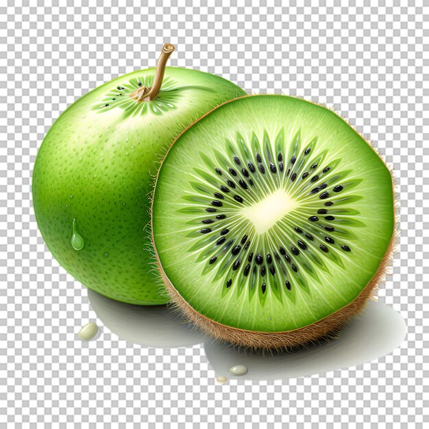 PSD illustration de kiwi sur un fond transparent