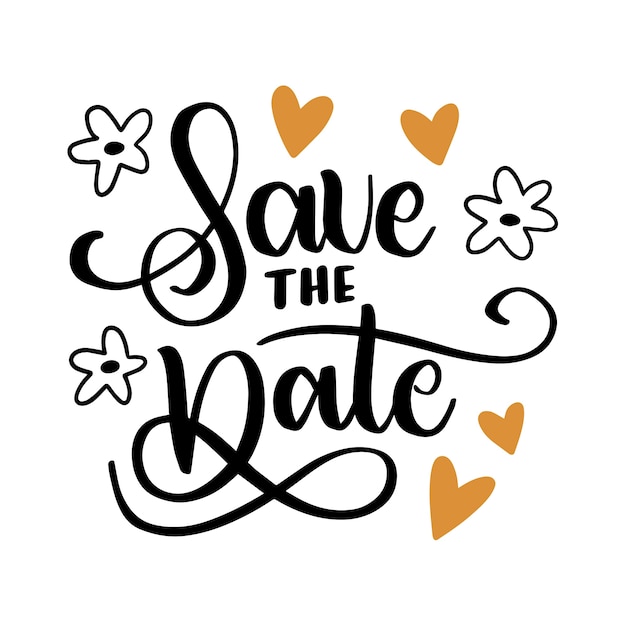 Illustration de lettres de mariage