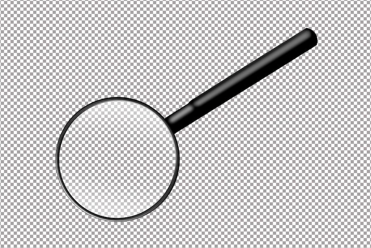 PSD illustration d'une loupe