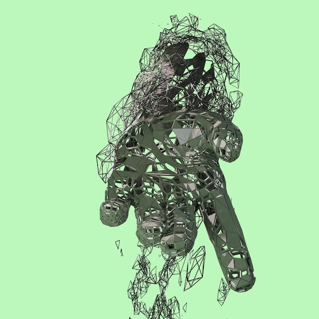 illustration à la main rendu 3D