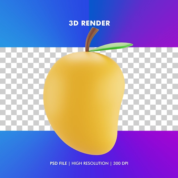 Illustration De Mangue 3d Isolée