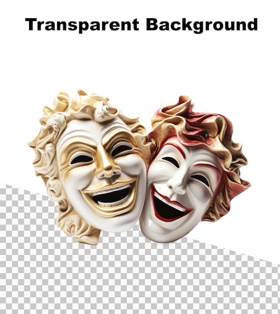 PSD une illustration des masques de théâtre