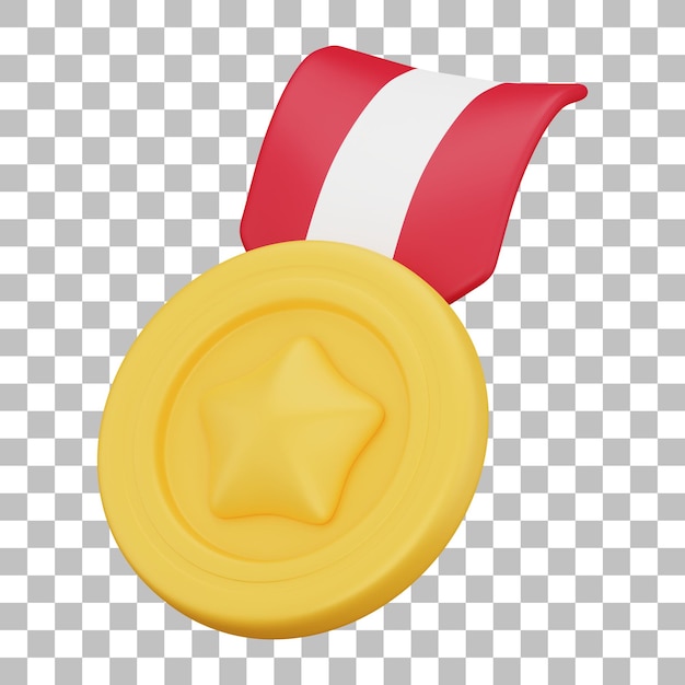 PSD illustration de la médaille 3d