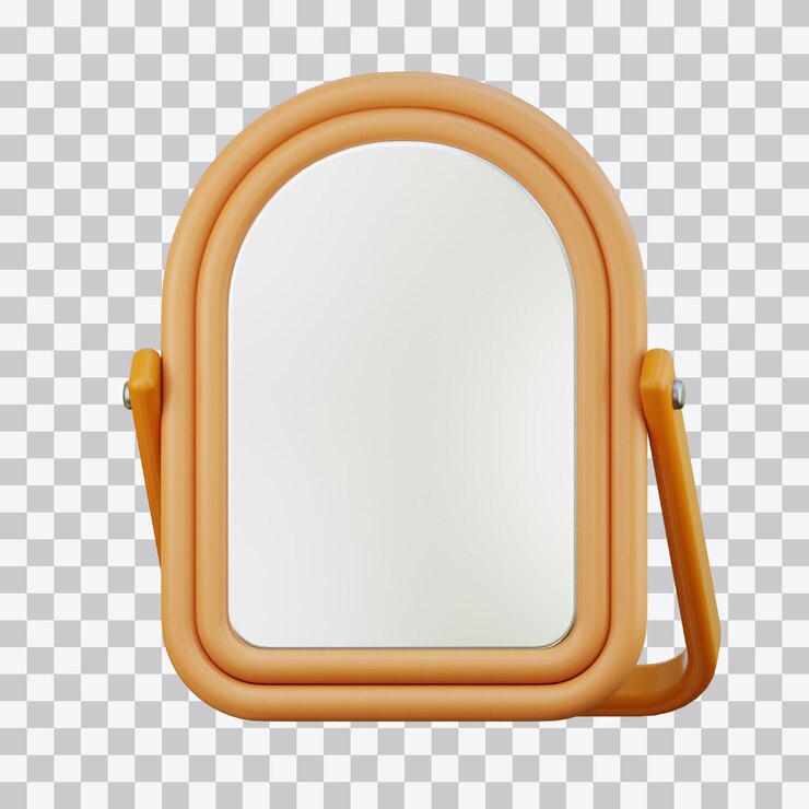 PSD illustration en miroir 3d