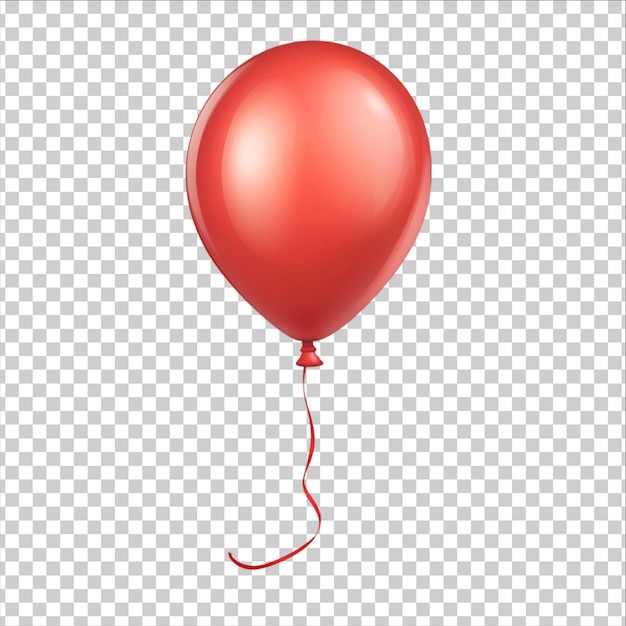 Illustration mit rotem Ballon