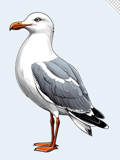 PSD l'illustration de la mouette