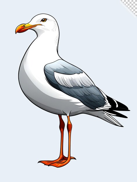 L'illustration de la mouette