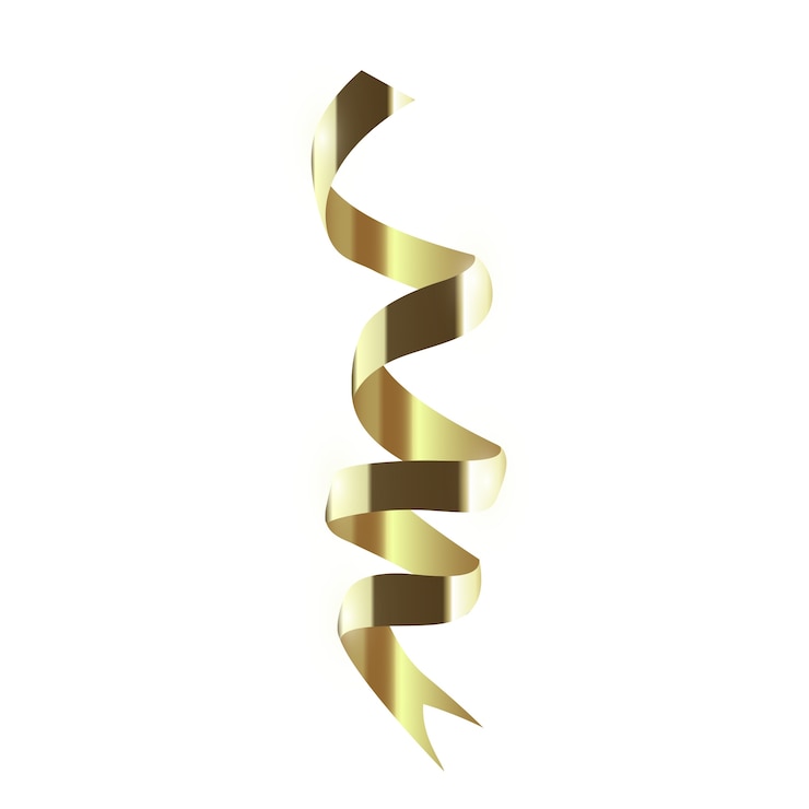 PSD illustration de la nouvelle année en or