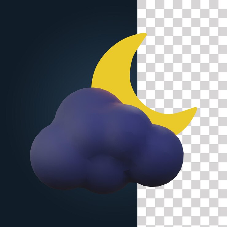 PSD illustration de nuit d'horreur 3d