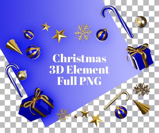 illustration d'objet de noël 3D