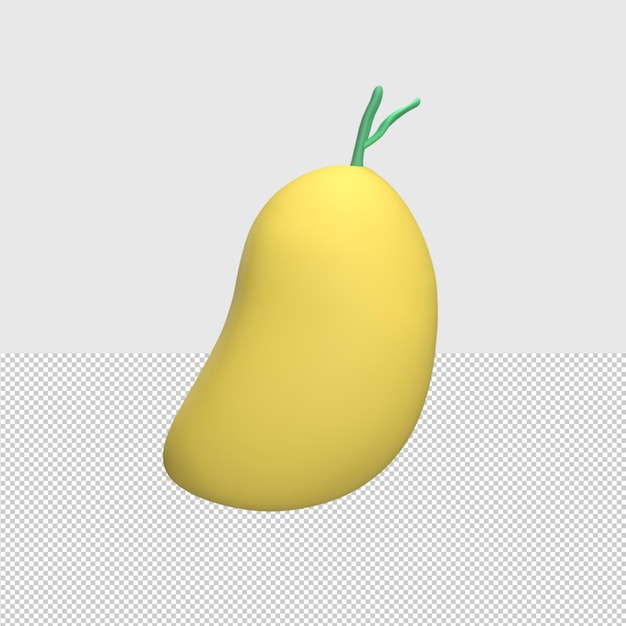 Illustration d'objet de rendu 3D mangue