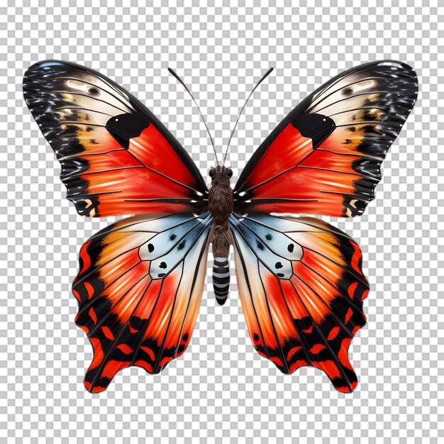 Illustration De Papillon Coloré Sur Fond Transparent