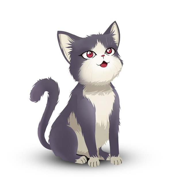 Illustration de partie du corps séparée de style anime mignon