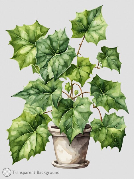 Illustration D'une Plante à L'aquarelle