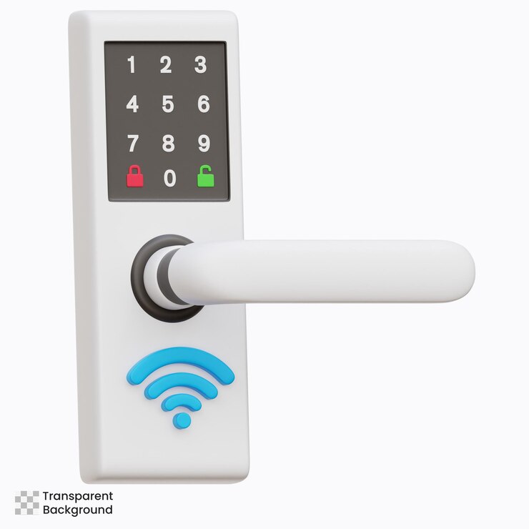 PSD illustration de la porte intelligente en 3d