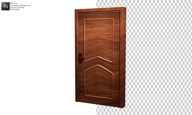 PSD illustration de porte isolée 3d