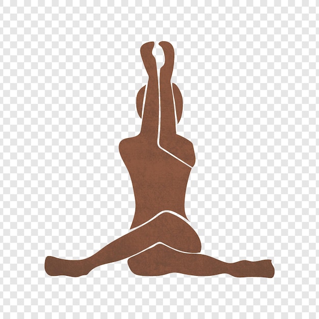 Illustration de la posture de torsion de la colonne vertébrale assise